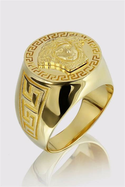 versace gold ring mens|farfetch versace rings men.